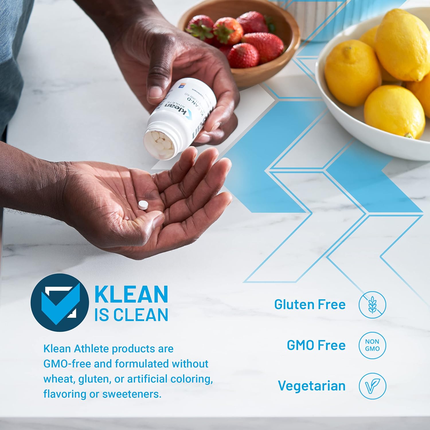 Klean Athlete Klean-D | Vitamina D3 5000 IU | 100 Cápsulas