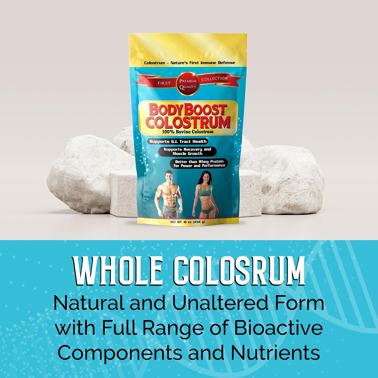 BodyBoost Colostrum Whole - Calostro Bovino 100% Puro, 2x454g