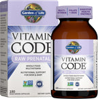 Garden of Life Vitamin Code Raw Prenatal Multivitamínico para Mujeres con Hierro, Ácido Fólico, Probióticos y Nutrientes de Alimentos Integrales – Apoyo Inmunológico y Energía Celular, No-GMO, Sin Gluten, Kosher, 60 Días de Suministro