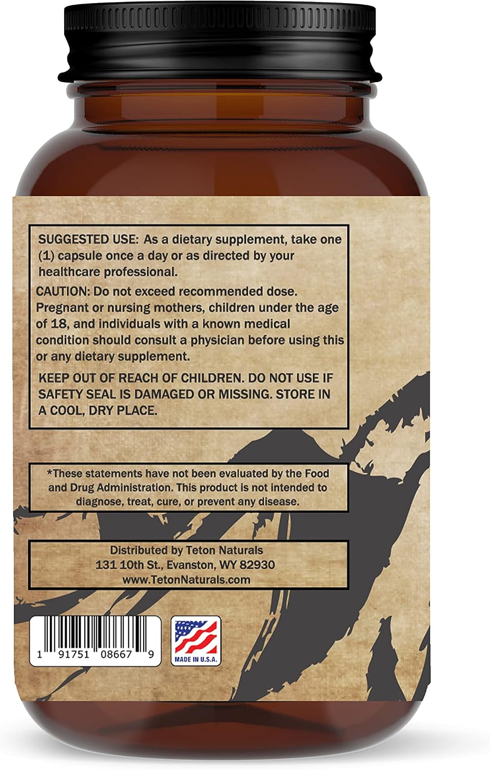 Teton Naturals DHEA 25 mg Complemento Alimenticio