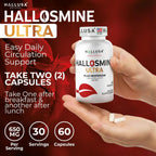 Hallosmine Ultra - Diosmin 500mg y Hesperidin 150mg - 60 cápsulas