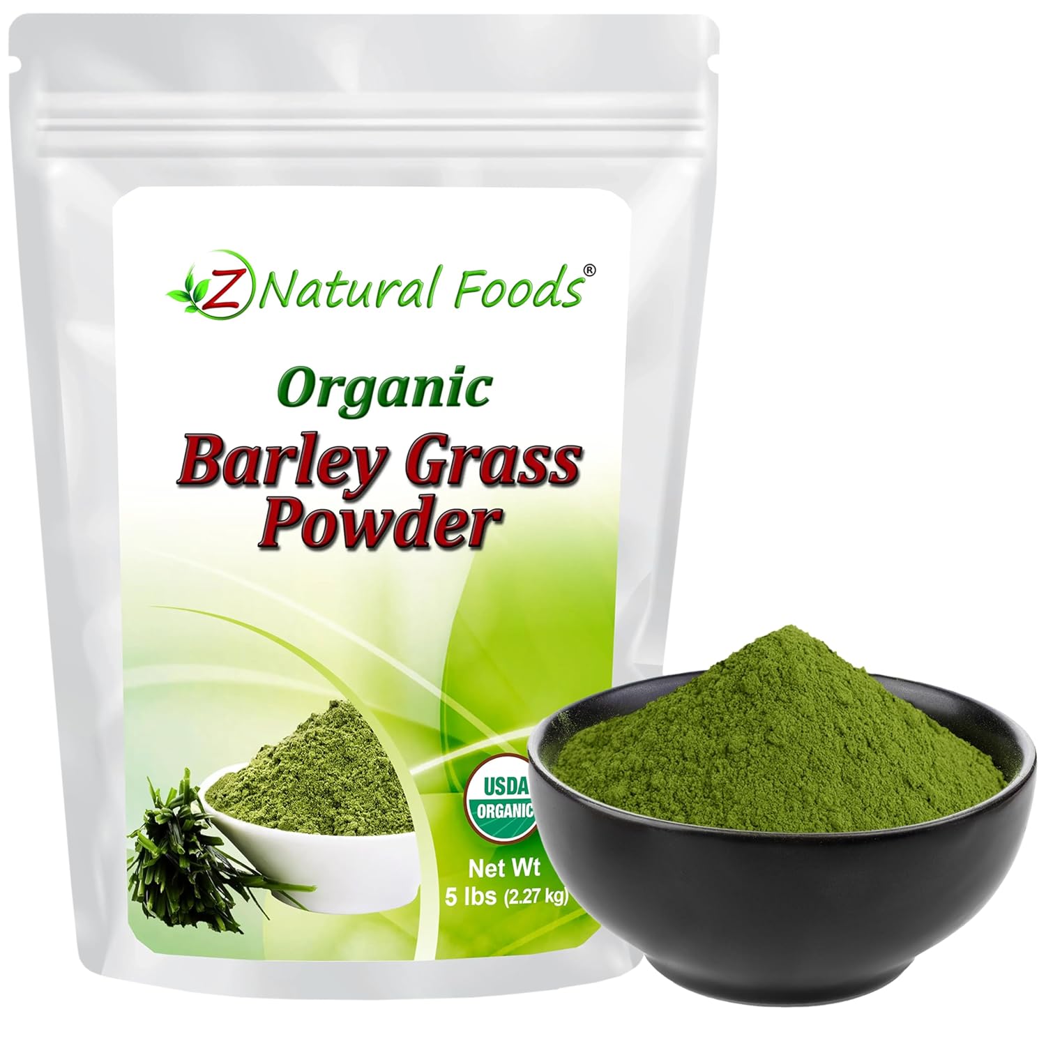 Z Natural Foods Polvo de Hierba de Cebada Orgánica (5 lbs)
