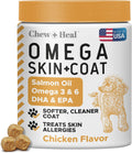 Omega 3 Fish Oil for Dogs - 180 Masticables Blandas para Alivio del Picor y Piel - Aceite de Salmón con EPA y DHA