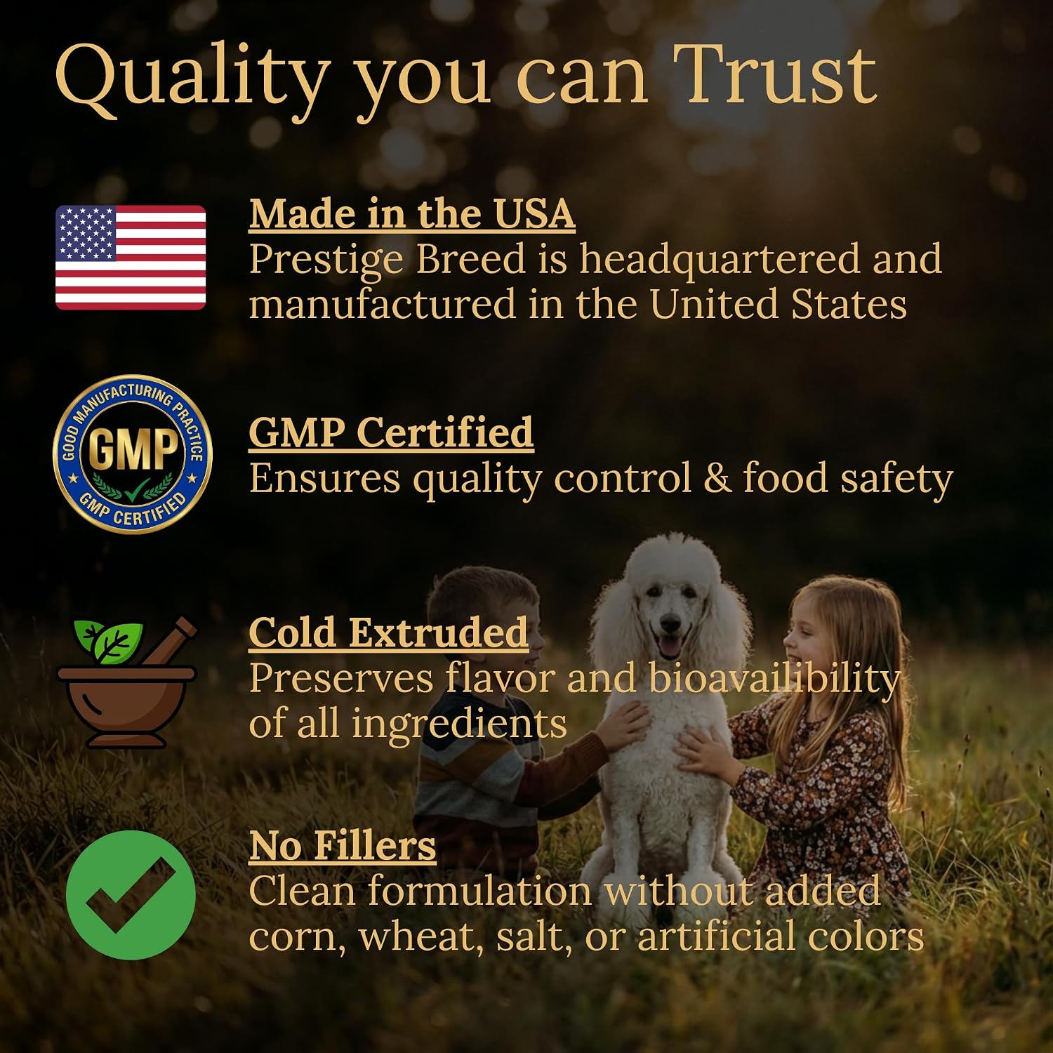 Prestige Breed Multivitamínicos, Nutrición Equilibrada para tu Poodle, 90 unidades, Hecho en EE.UU. con Bacon Real