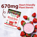 MacroLife Naturals Miracle Reds Superfood Powder - 19 Superfrutas, Probióticos y Enzimas - 12 Sobres