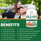 Cápsulas de Amla 1000mg - 120 Cápsulas Vegetales - Organic Aura
