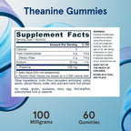 Jarrow Formulas L-Teanina 100 mg Gomitas, 60 gomitas sabor manzana