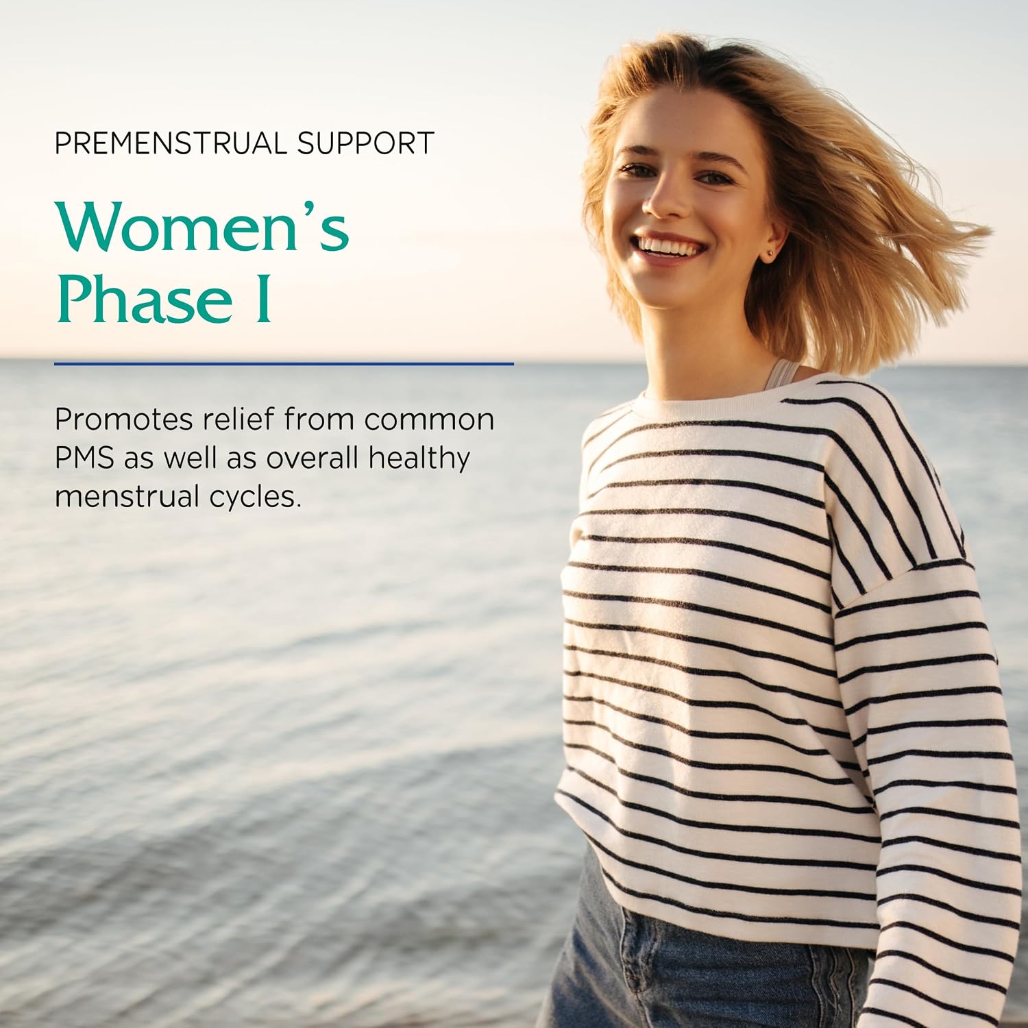 Vitanica Women's Phase I - Apoyo Premenstrual - Vegano - 60 Cápsulas