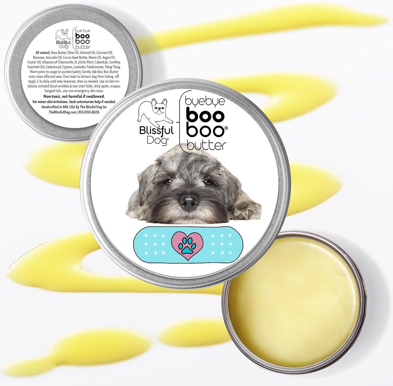 The Blissful Dog Schnauzer Boo Butter - Bálsamo Tópico para Perros (473 ml)