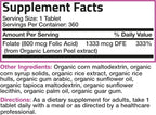 Bronson Ácido Fólico Orgánico (Vitamina B9 Folato) 800 mcg de Cáscara de Limón - 360 Comprimidos