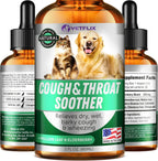 Vetflix Líquido para la tos para perros y gatos - 60 ml - Mezcla de gordolobo, saúco y caléndula