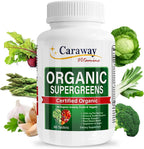 Caraway Vitamins Organic Superfoods Greens Complex - 60 Comprimidos Veganos