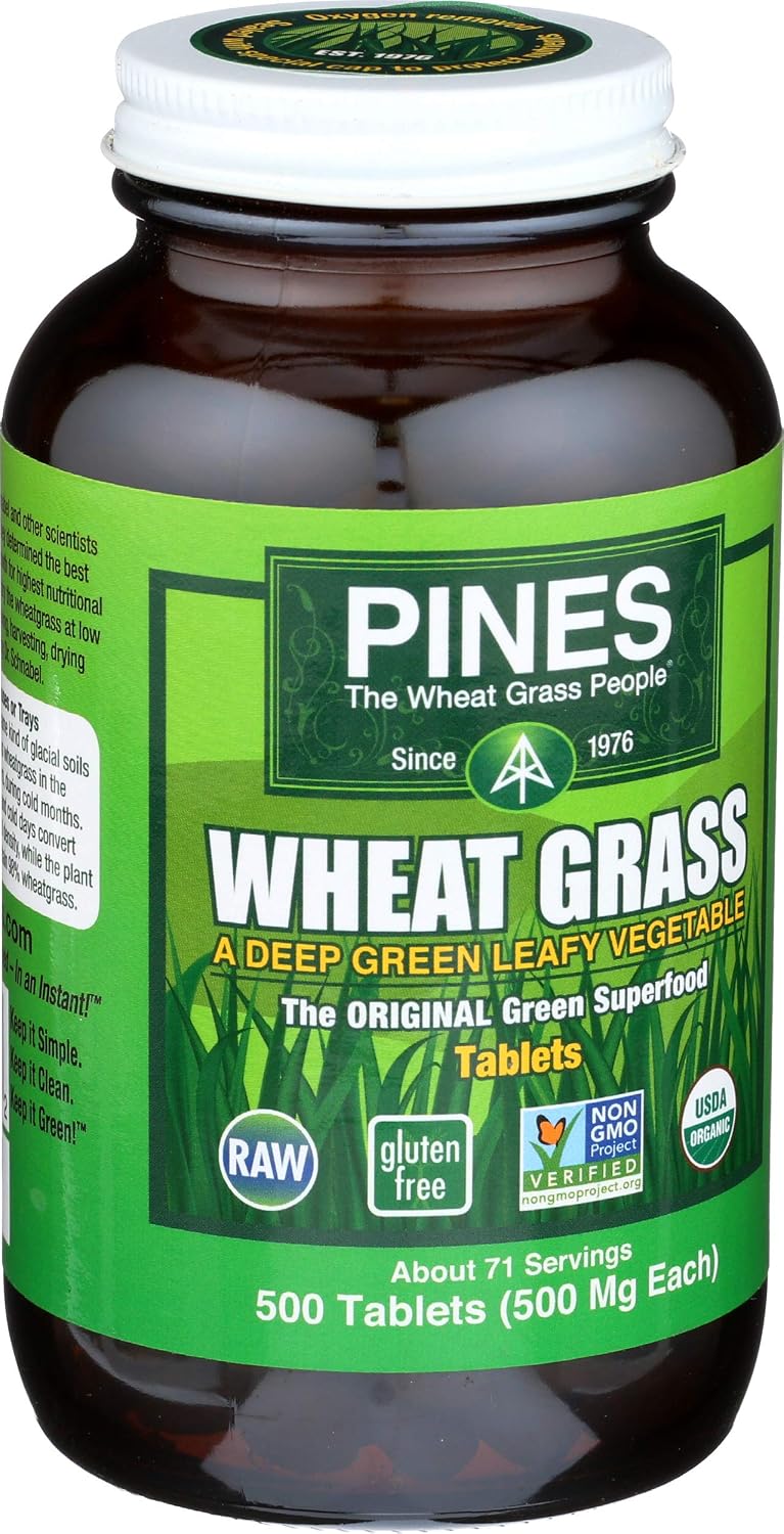 Organic Wheatgrass Tablets, 500 Count
