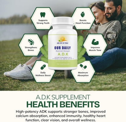 Daily Vites ADK Complemento de Vitaminas A, – Vitamina A: contribuye al mantenimiento de la visión normal, al – Image 4