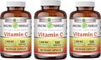 Amazing Formulas Vitamina C 1000 mg | Cápsulas Vegetales | No Transgénico | Sin Gluten | 100 Cápsulas