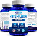 White Mulberry 1000mg 200 Cápsulas Veganas – Extracto de Hoja de Morera Blanca