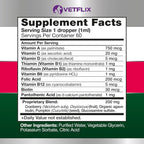 10 en 1 Vitaminas Líquidas para Perros y Gatos, 2 Fl Oz | Glucosamina y Multivitamínico