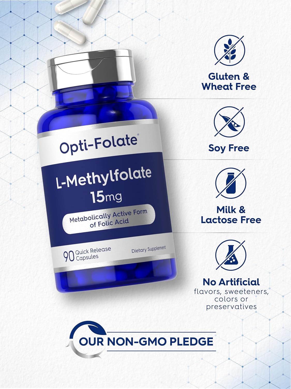 Carlyle L-Metilfolato 15 mg, 90 Cápsulas