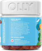 OLLY Kids Multivitamin + Probiotic Gummy - Gomitas multivitamínicas con probióticos para niños, sabor bayas, 70 unidades (pack de 3)