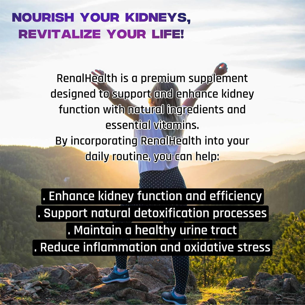 Herbs SRA RenalHealth Suplemento de Apoyo Renal y Urinario, 120 Cápsulas Vegetarianas