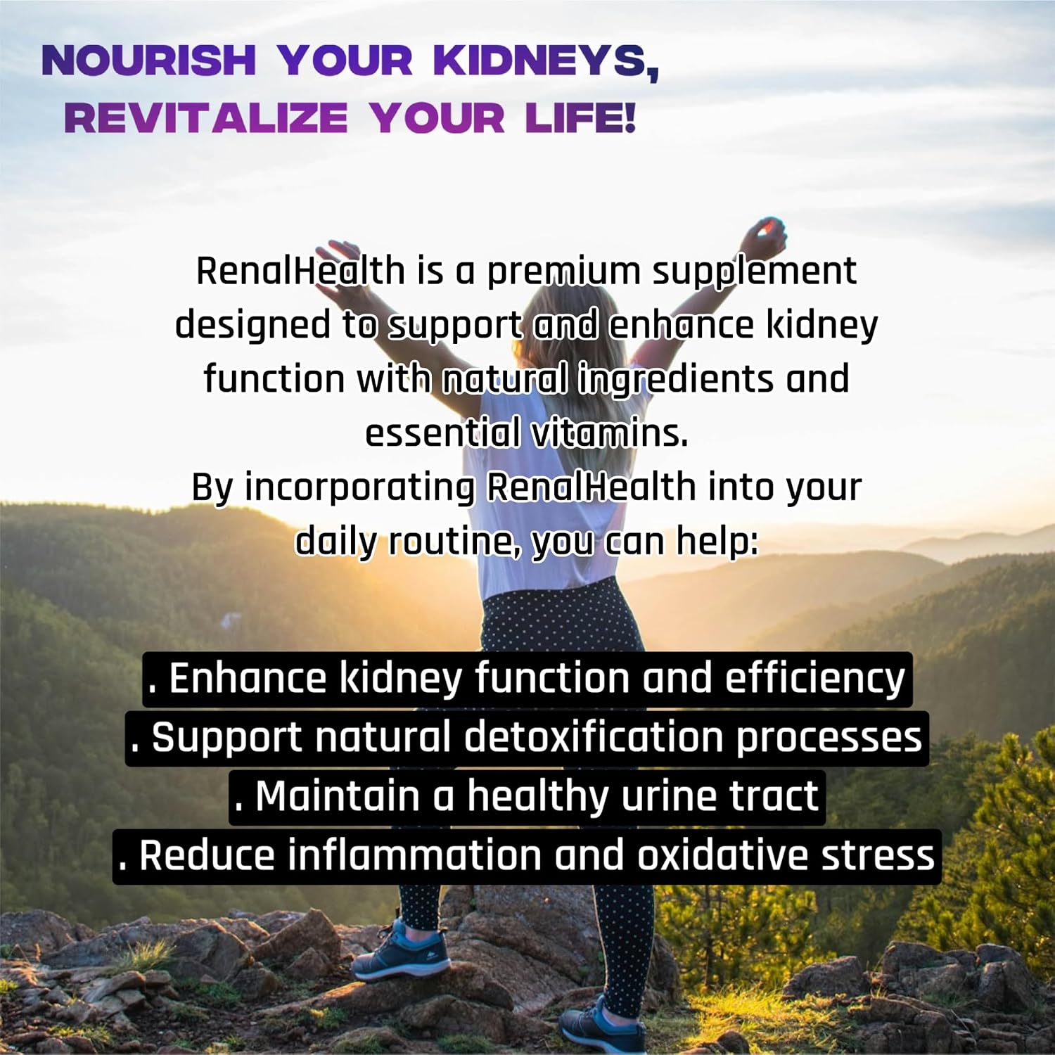 Herbs SRA RenalHealth Suplemento de Apoyo Renal y Urinario, 120 Cápsulas Vegetarianas
