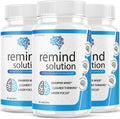 (3 Pack) Remind Solution para la Memoria y Función Cognitiva Avanzada - 180 Cápsulas