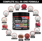 NosFlow Suplemento de Óxido Nítrico para Hombres | Remolacha, Taurina, L-Arginina, Ácido Málico, L-Citrulina, Corteza de Pino, Glicerol, Agmatina, Semilla de Uva, Vitamina C, B12, B3 - Clean Nutra