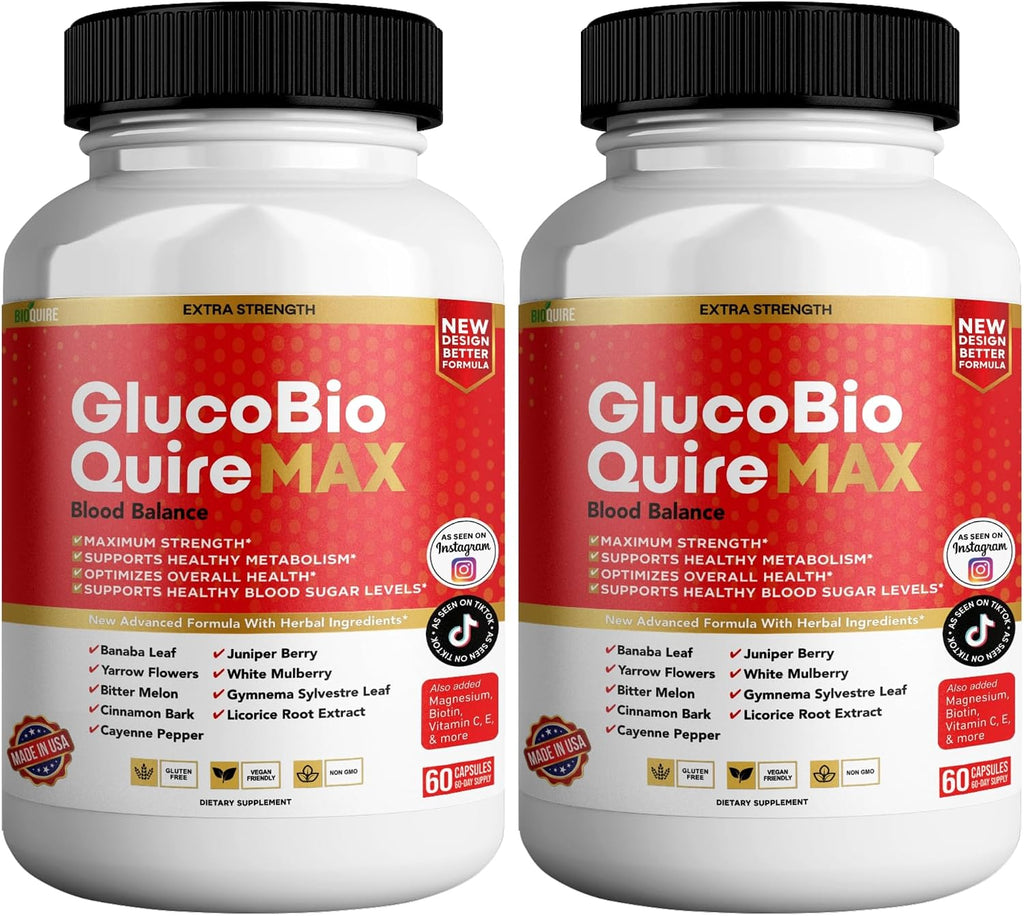 Gluco Bio Quire Max Blood Balance Ultra, 60 Cápsulas