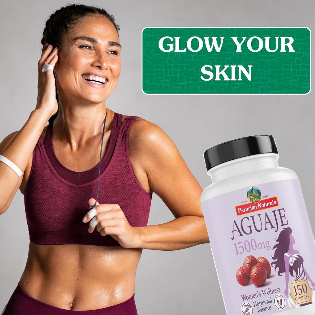 Peruvian Naturals Aguaje Cápsulas para Mujer 150 Comprimidos - Curvas Naturales, Equilibrio Hormonal, Vegano