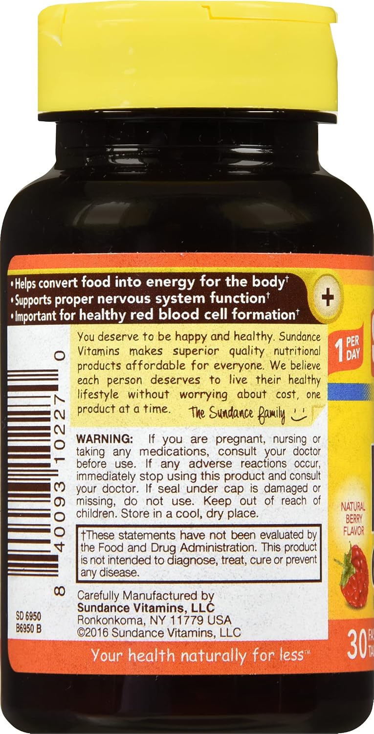 Sundance Ultra B-12 6000 mcg - Complemento alimenticio de vitamina B12