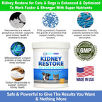 Kidney Restore para Perros y Gatos – Suplemento Renal sin Sabor
