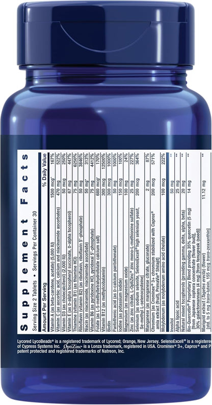 Life Extension Two-Per-Day Multivitamin – Complejo vitamínico completo, 60 comprimidos – Image 2