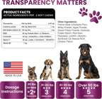 Grateful Pawz Multivitamínico Masticable 11 en 1 para Perros con Glucosamina y Probióticos