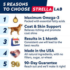 STRELLALAB Aceite de Pescado para Perros y Gatos - Omega-3 Natural - 473 ml