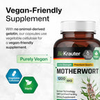 BIO KRAUTER® Agripalma para Menopausia - Cápsulas Veganas 1200 mg por Dosis - 100 Cápsulas (50 Días)