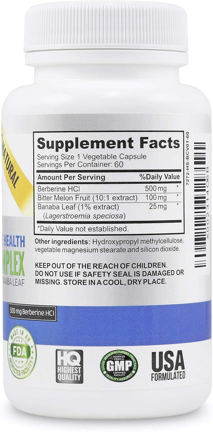Berberina de Alta Potencia 500 mg + Melón – Control del peso: Tanto el melón amargo como la banaba se han asociado – Image 3