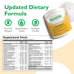 NanoVM Senior 71+ Multivitamin Powder - 14 Vitaminas y 13 Minerales, Sin Alérgenos, Bajo en Carbohidratos, 275g