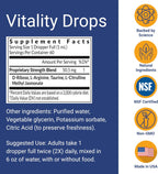 Strength24+ Gotas de Vitalidad, Control de la Vejiga, Salud Celular y Energía, 60 Dosis (1 Mes), con Extracto de Jazmín y Aminoácidos, Recuperación Muscular, Apoyo para Dormir, 60 ml