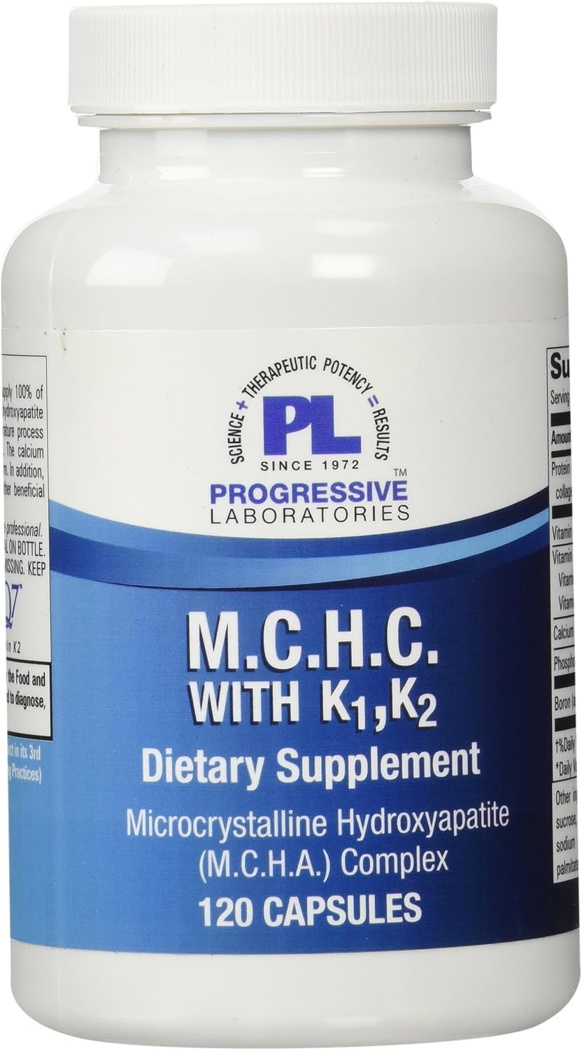 Progressive Labs MCHC with K1 and K2 Supplement, 120 Cápsulas