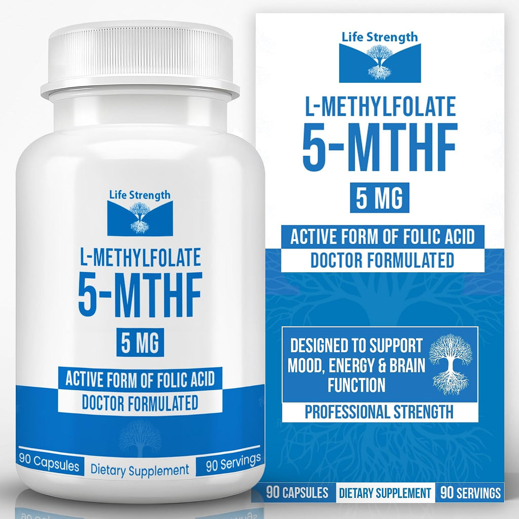 L-Metilfolato 5mg | 90 Cápsulas | Metilfolato Bioactivo 5-MTHF