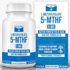 L-Metilfolato 5mg | 90 Cápsulas | Metilfolato Bioactivo 5-MTHF