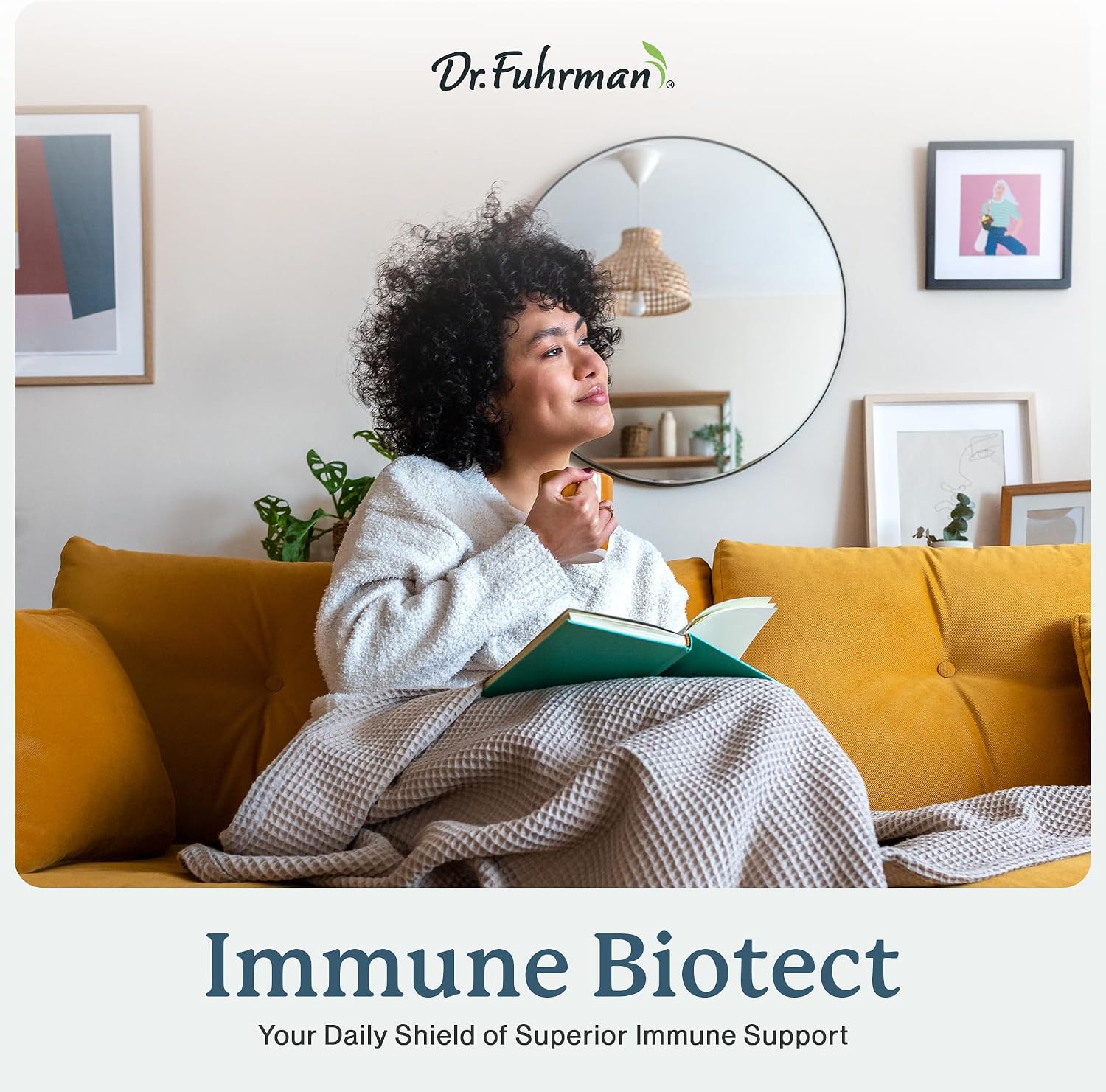 Dr. Fuhrman Immune Biotect – Apoyo Inmunológico Natural con Champiñones Orgánicos, Bayas y Astrágalo – 120 Cápsulas