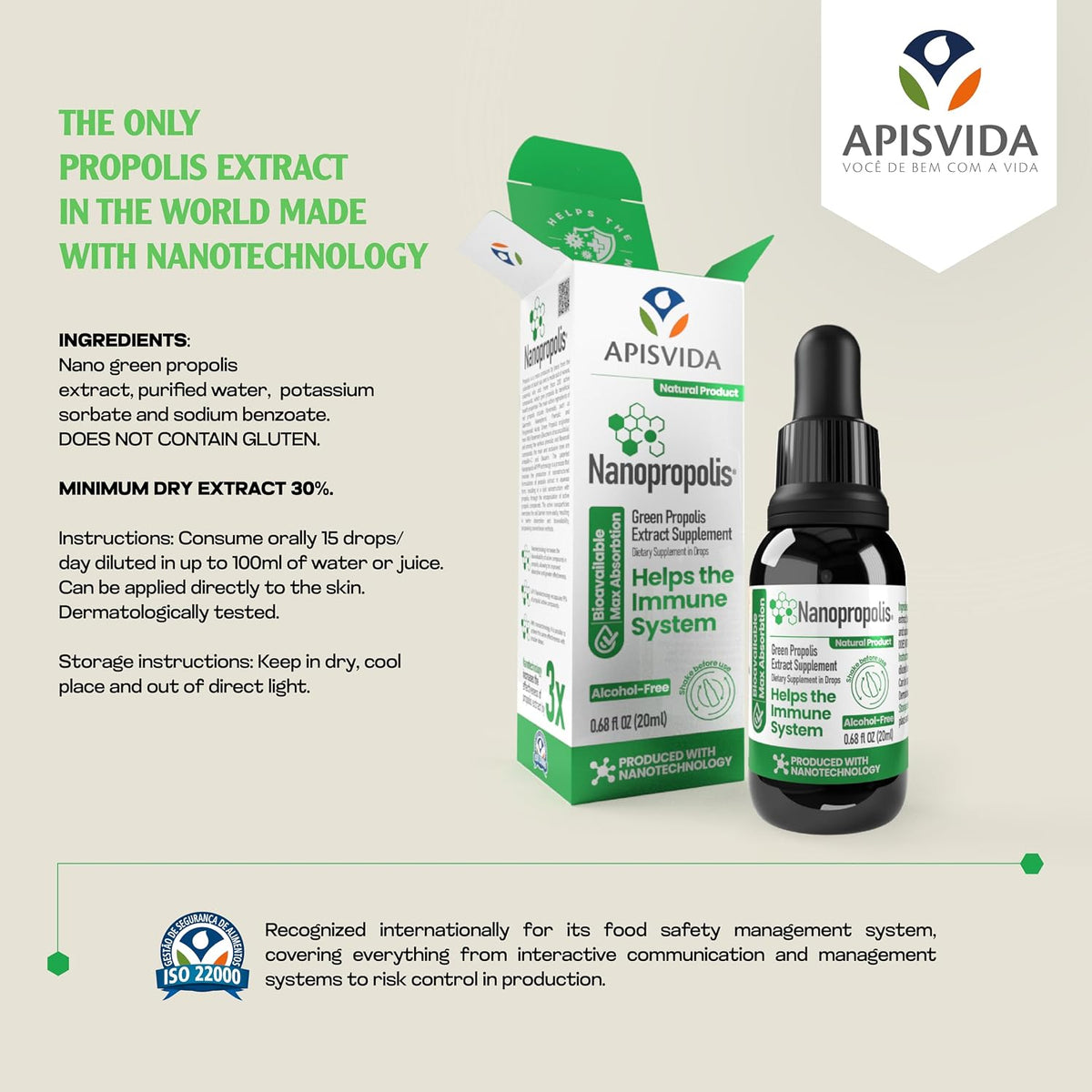 APIS VIDA Nanopropolis Extracto de Propóleo – Ayuda a mantener las defensas naturales del organismo, contribuyendo – Image 5