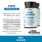 Real Science Cystic Miracle – Complemento para el Apoyo Respiratorio, 60 Cápsulas