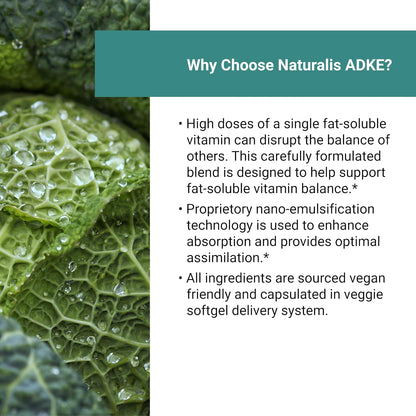Naturalis Vegan ADK + CoQ10 con – Vitamina E (tocotrienoles): contribuye a la protección de las células frente al – Image 4