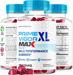 Prime Vigor XL Max Gummies para Hombres (2 Pack) – 120 Gominolas