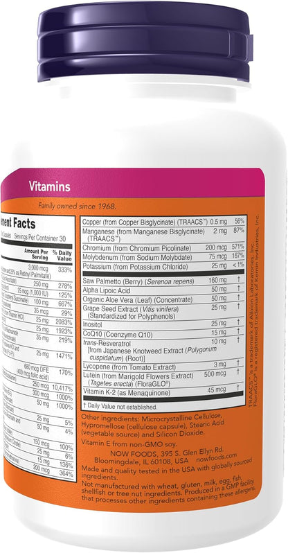 NOW Foods ADAM™ Multivitamínico para Hombres – Licopeno: Este antioxidante natural contribuye a la protección de – Image 2