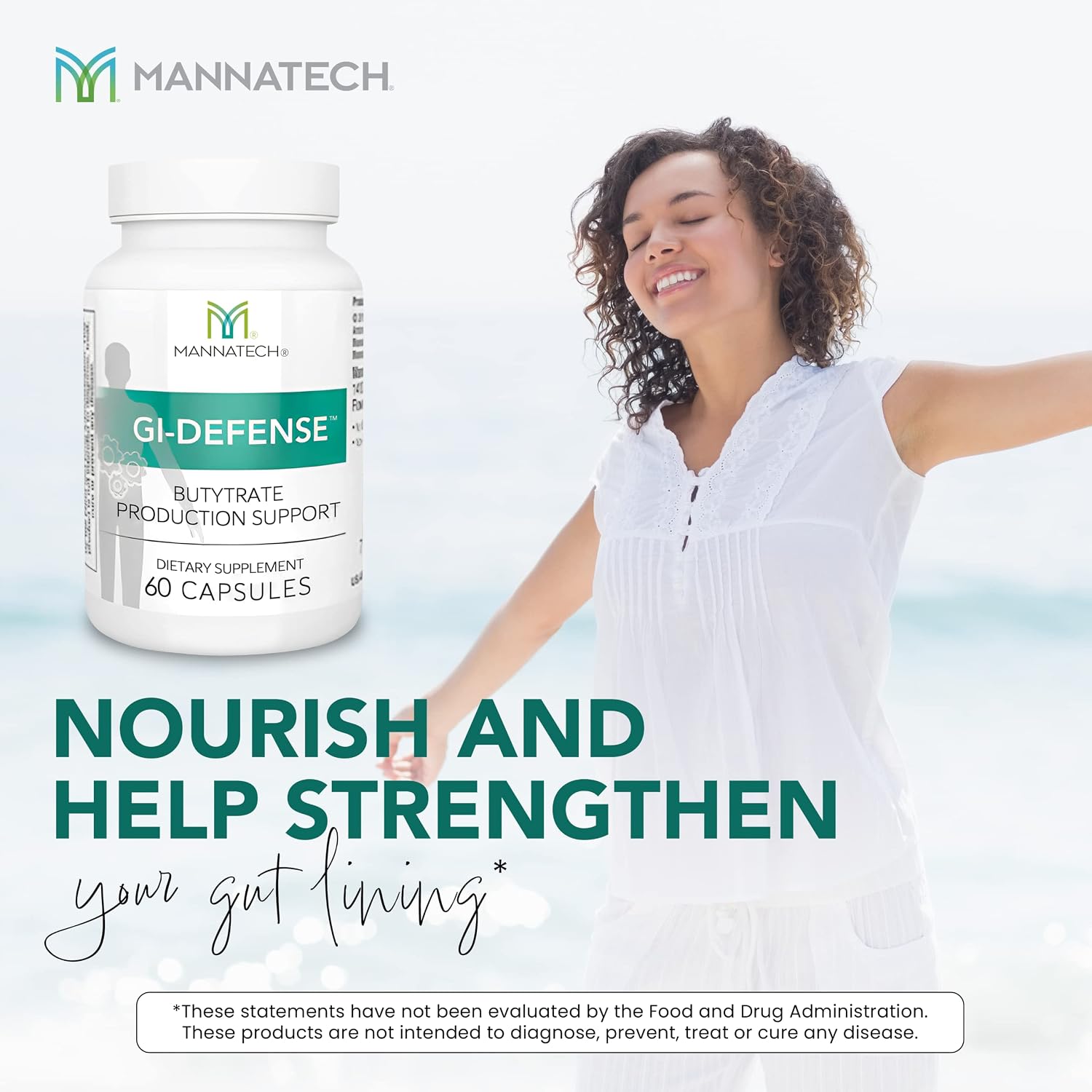 Mannatech GI-Defense Butyrate Supplement - 60 Cápsulas