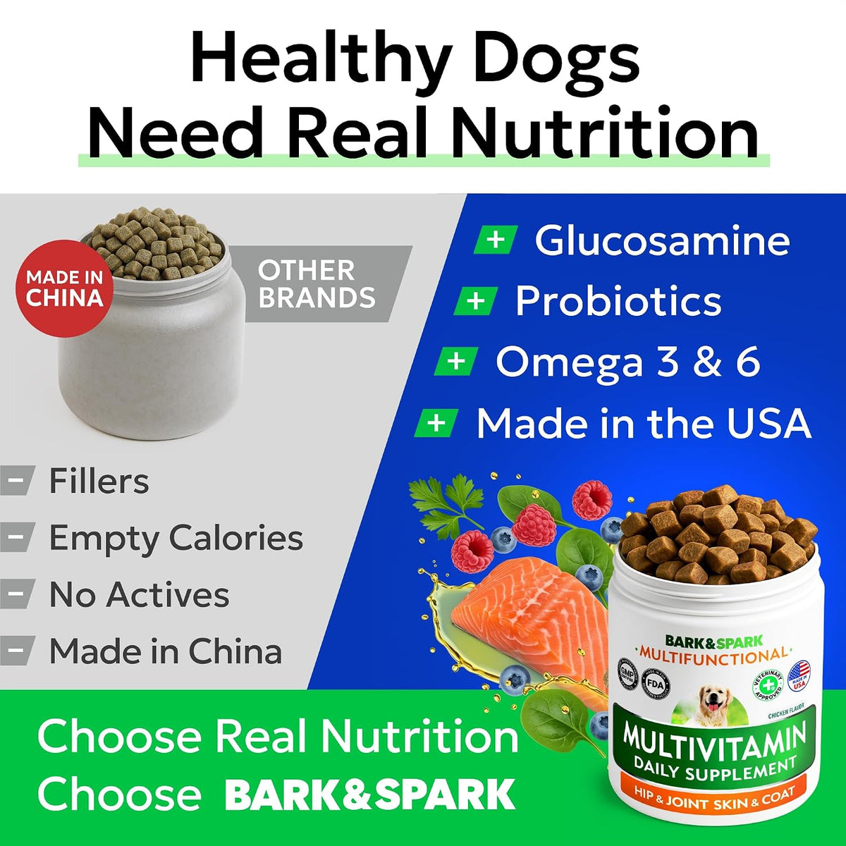 BARK&SPARK Multivitamínico para Perros con – Enzimas digestivas: Facilitan la descomposición de los alimentos y – Image 5
