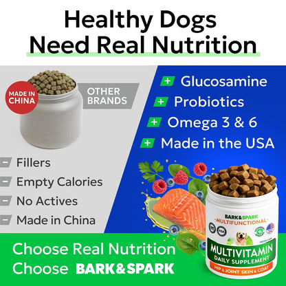 BARK&SPARK Multivitamínico para Perros con – Enzimas digestivas: Facilitan la descomposición de los alimentos y – Image 5